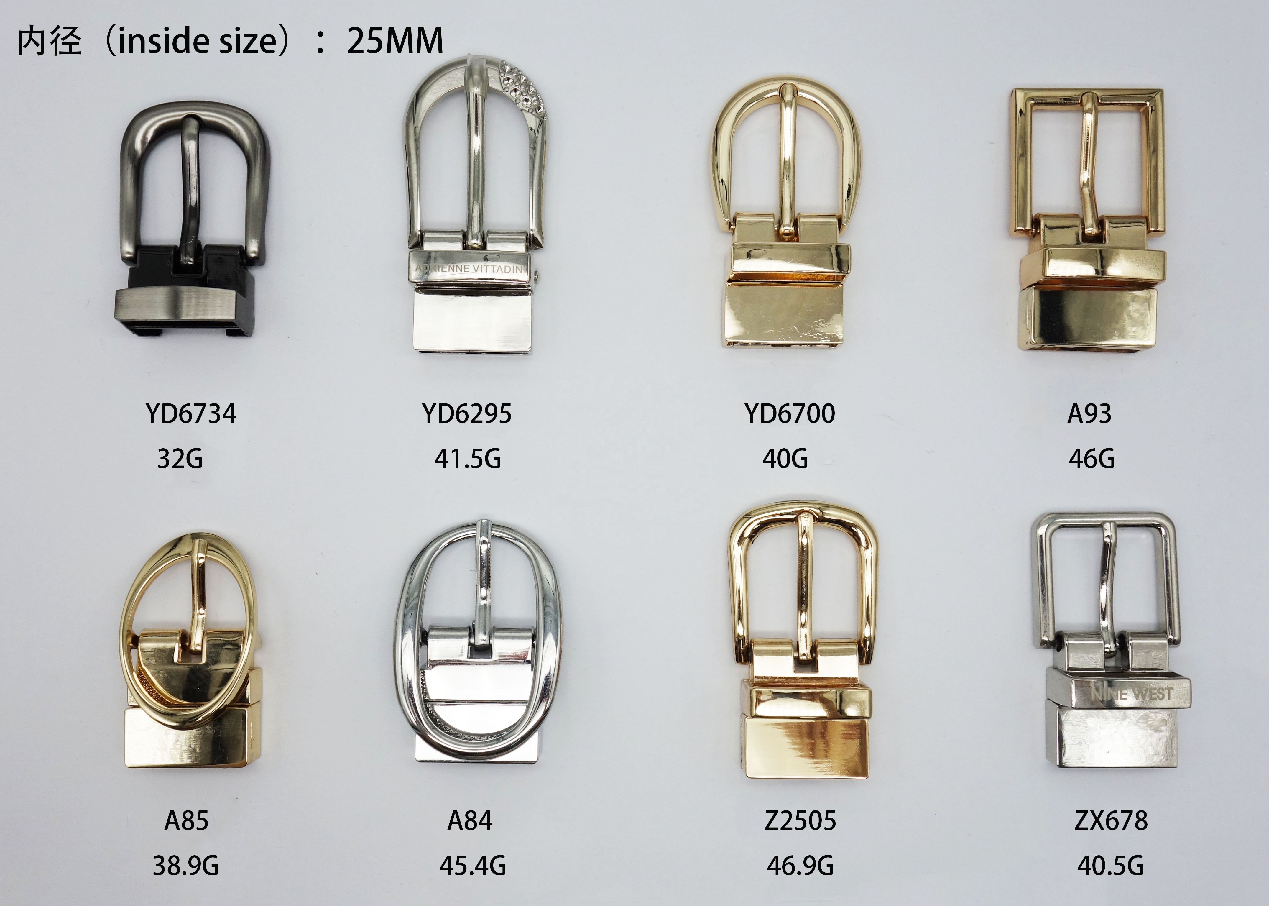 Metal clip custom metal rotating buckle belt clothes accessories stainless steel