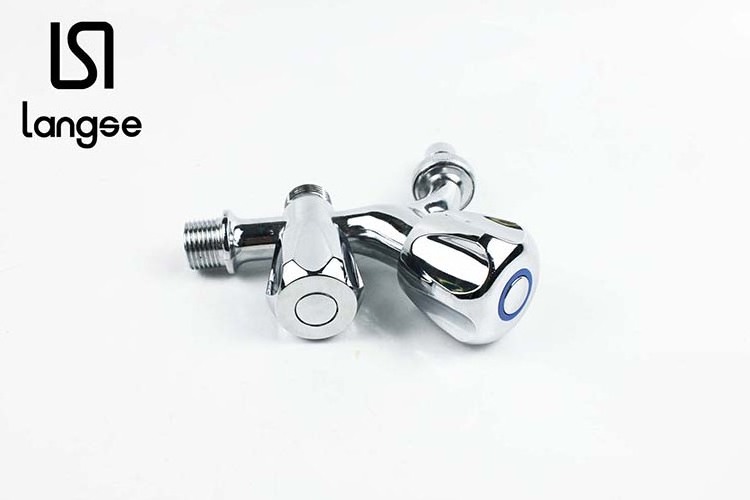 Double handle multi function zinc chrome plating washing machine faucet