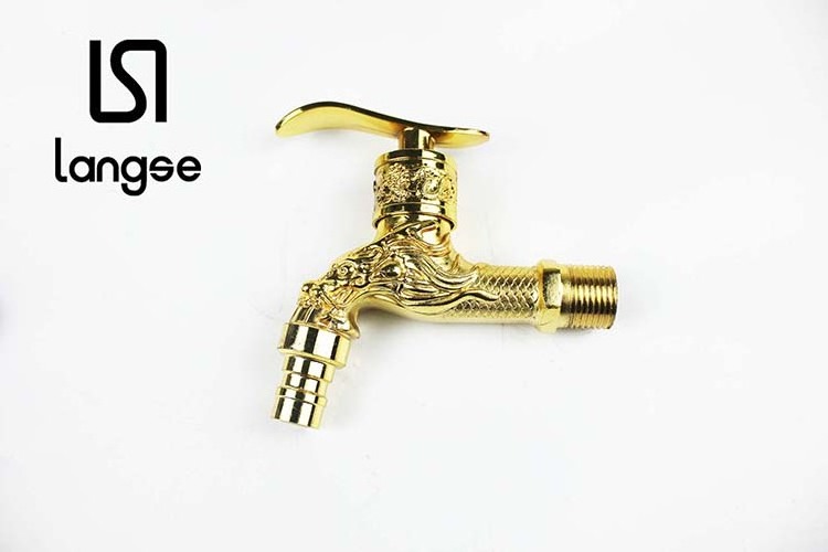 Outdoor garden faucet wall mounted single hole brass washing machine basin ceramic faucet