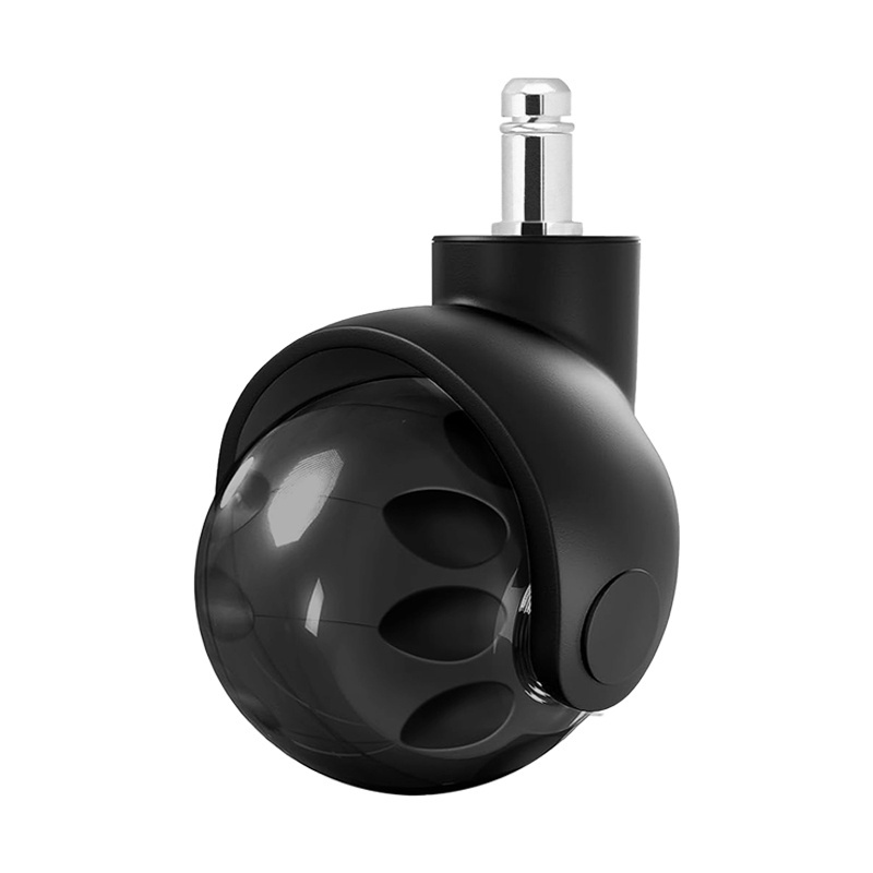 Hot sell 2 inch 50 mm replaceable PU Black Color Ball Furniture office chair caster wheel for gaming chair roller