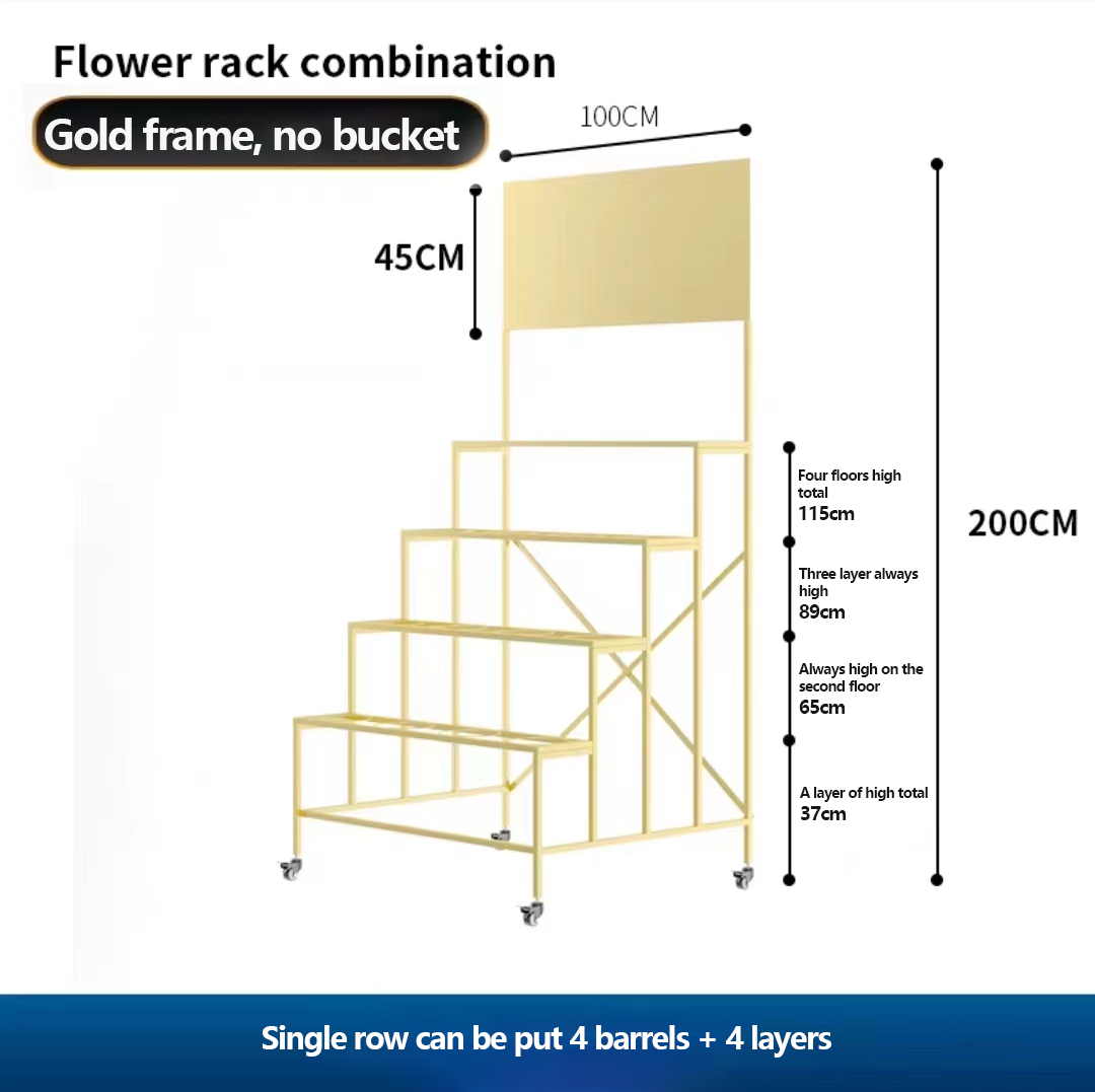 Metal plant stand Garden shelf Suitable for large flower pot rack display stand Indoor and outdoor flower stand