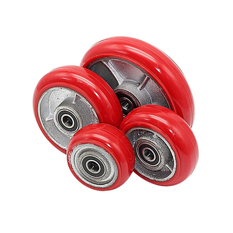 Korean Polyurethane 100mm 125mm 150mm 200mm Heavy Duty Industrial Caster Wheel