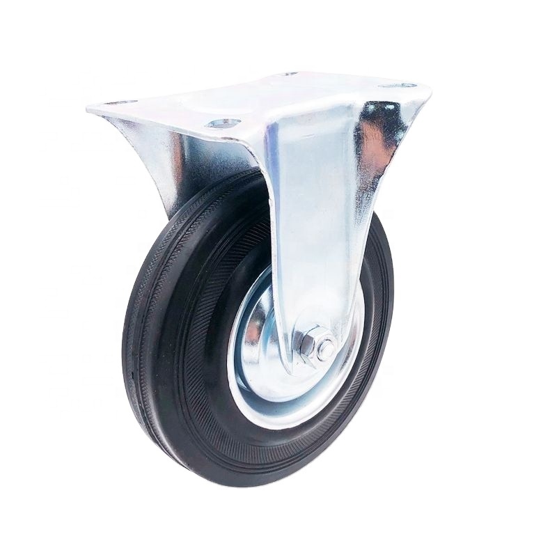 European Style Industrial Trolley Rubber Wheel Hand Cart 3.5 inch 4 inch 5 inch 6 inch 8 inch Heavy Duty Swivel Caster Wheel