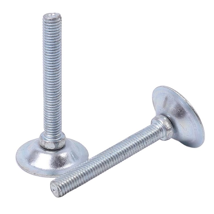 Diameter 40mm 60mm 80mm 100mm Base Thread Stem Furniture Leg Adjustable Fixed Horn Leveling Feet