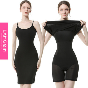 Langqin dresses with shapewear built in womens dress built in maxi viral