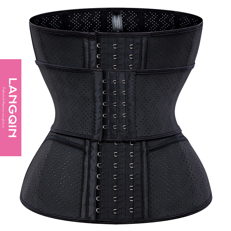 2024 waist trainer colombian breathable shaper corset 9 steel boned latex best waist trainer