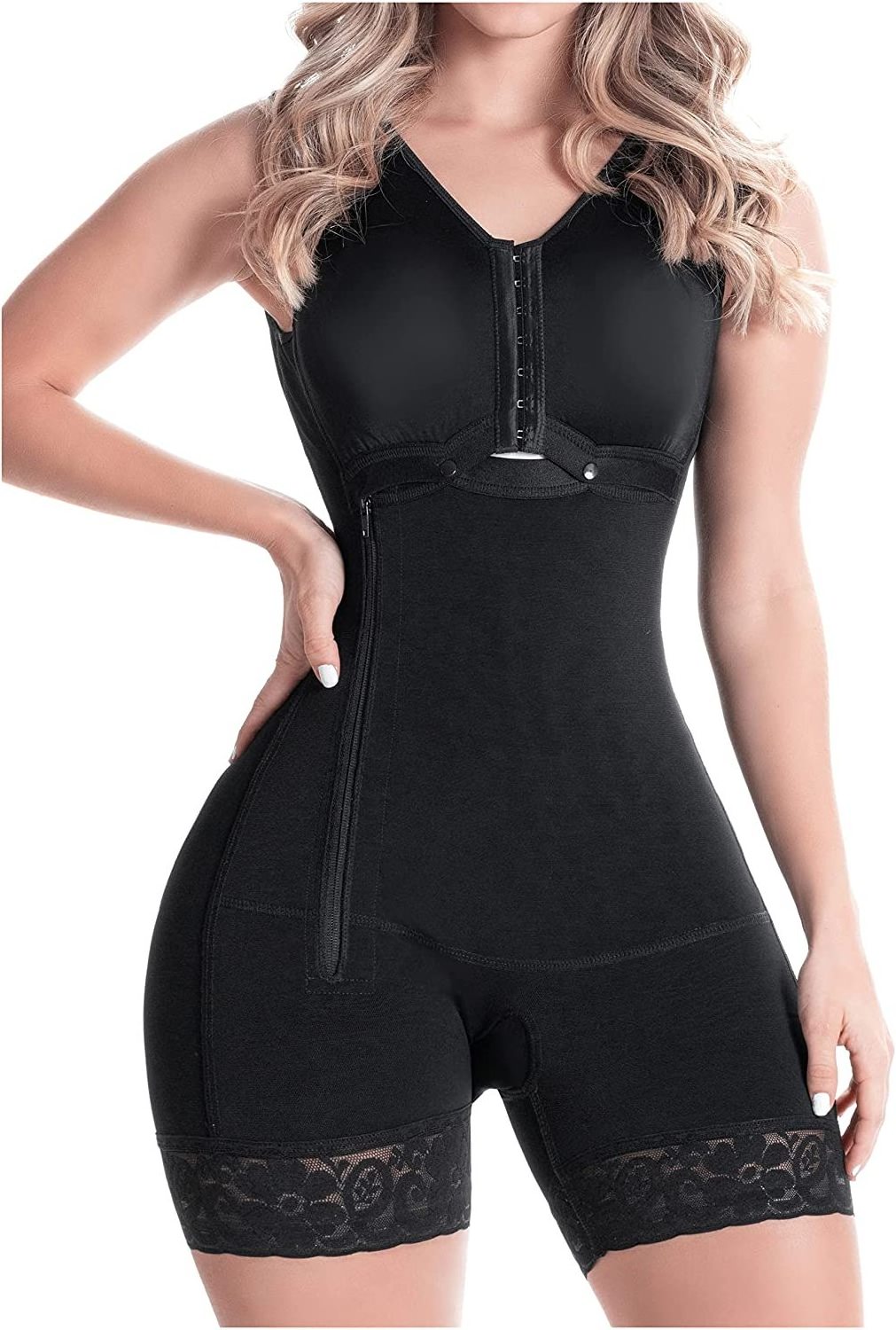 LANGQIN hot selling  Black in stock body shapewear butt lifter shapers  plus size corset shapewear for women