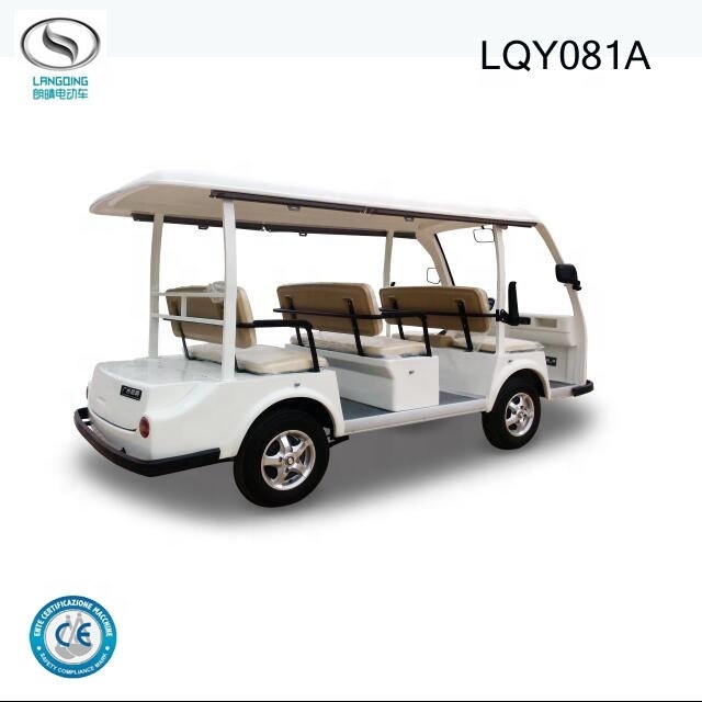 Factory price Electric mini shuttle bus  LQY081A for Hotel or Resort  with 18% Loading Climbing Ability DC Motor