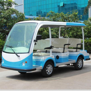 Factory price Electric mini shuttle bus  LQY081A for Hotel or Resort  with 18% Loading Climbing Ability DC Motor