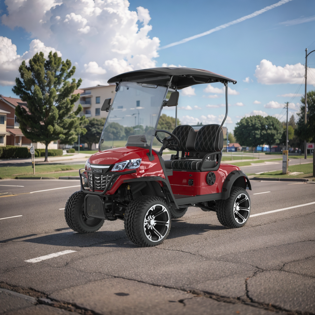 Classic Mini 2 Seater 2 Passenger Electric Golf Cart 48v Lithium Battery  Electric Golf Cart For Sale