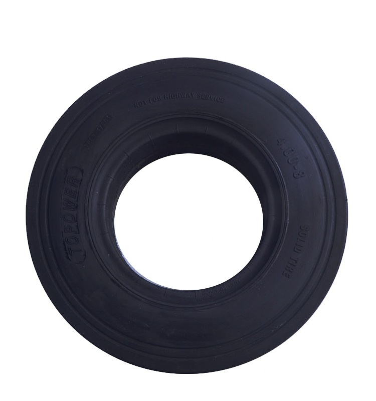 Top Quality 4.00-8  Tyre Manufacturers In China Solid Rubber Tyre For Airport Trailer