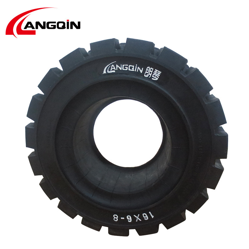 LANGQIN brand 16X6-8  Pu Foam Filled Solid TyreFoam Filled Solid Tyre Solid Tyre