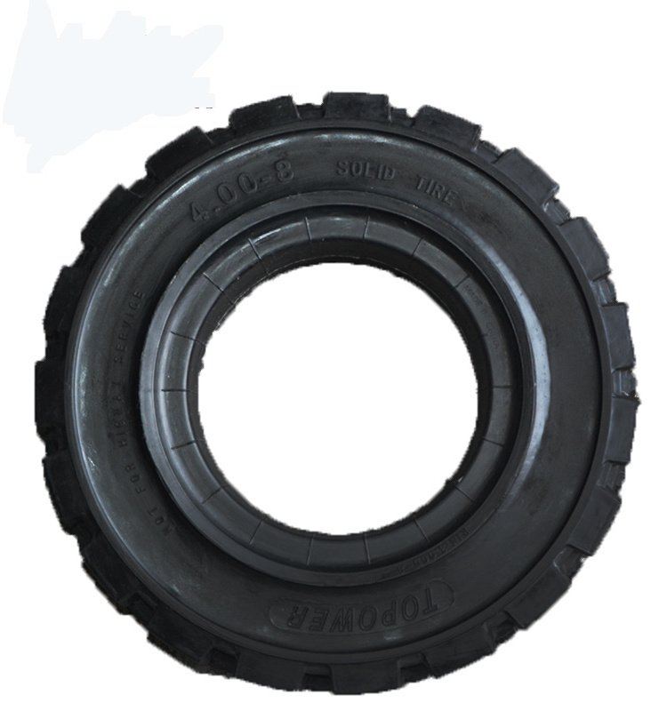 Top Quality 4.00-8  Tyre Manufacturers In China Solid Rubber Tyre For Airport Trailer