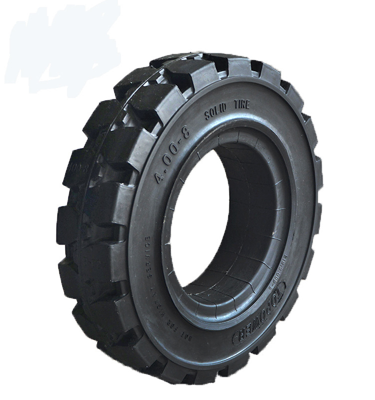 Top Quality 4.00-8  Tyre Manufacturers In China Solid Rubber Tyre For Airport Trailer