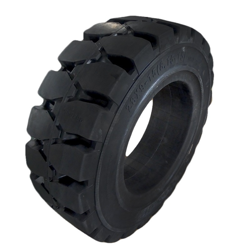 Factory Supply 28X9-15  Solid Rubber Tires for Forklifts Heavy Lifts Tires