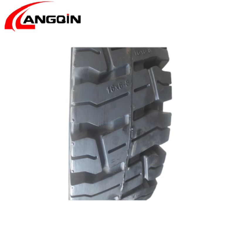 LANGQIN brand 16X6-8  Pu Foam Filled Solid TyreFoam Filled Solid Tyre Solid Tyre