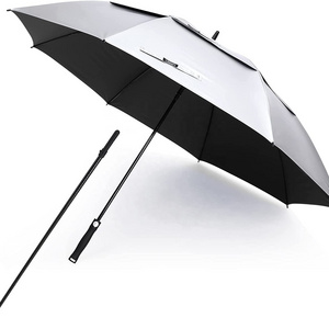 Vented UV Golf/Beach Umbrella 68 inch Arc Auto Open Oversize Extra Large Windproof Sun Shade Rain Umbrellas