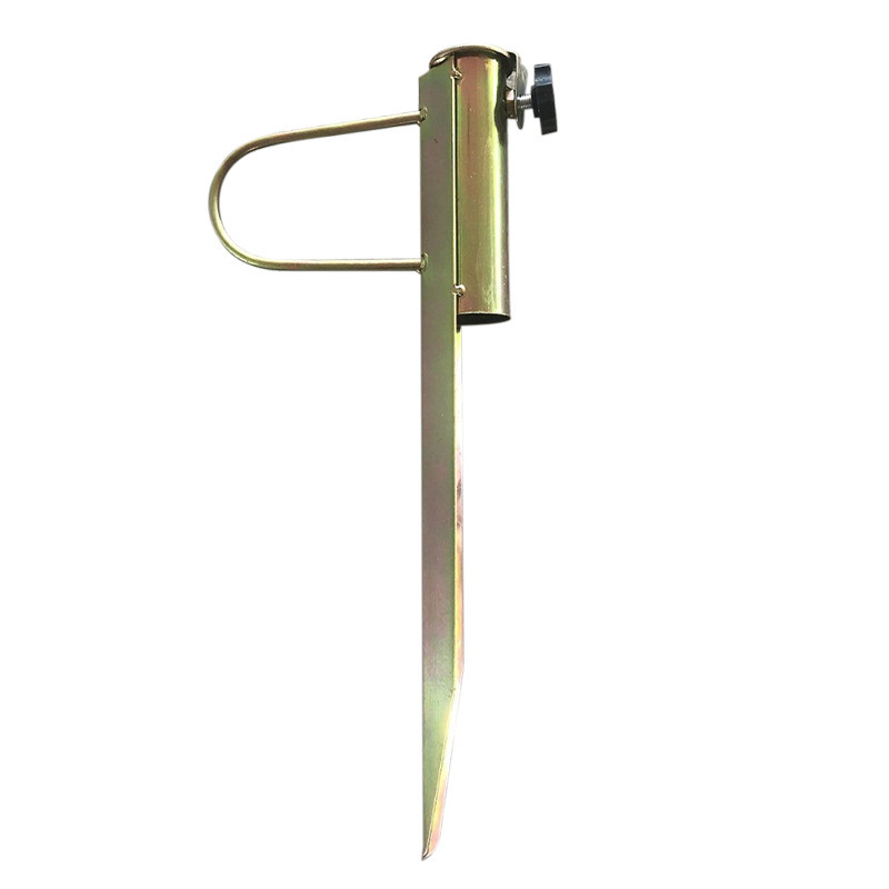 Patio Umbrella Steel Stand Beach Metal Ground Grass Screw Holder Stands with 2 Forks Safe Use Umbrella Stake Sand Anchor