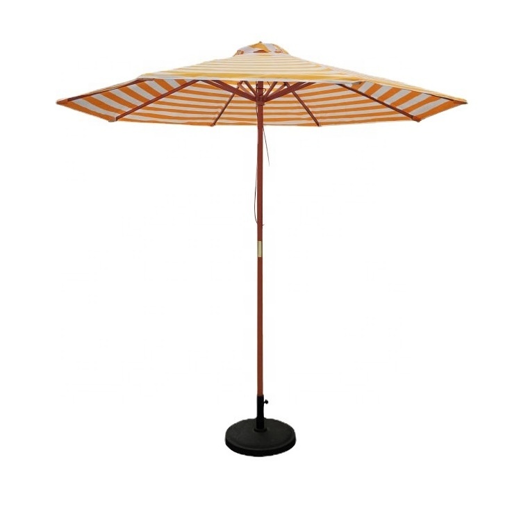 Cheap China Factory Wholesale Big Size Outdoor Parasol & Base White Balinese Parasol Patio Umbrella for Garden Table