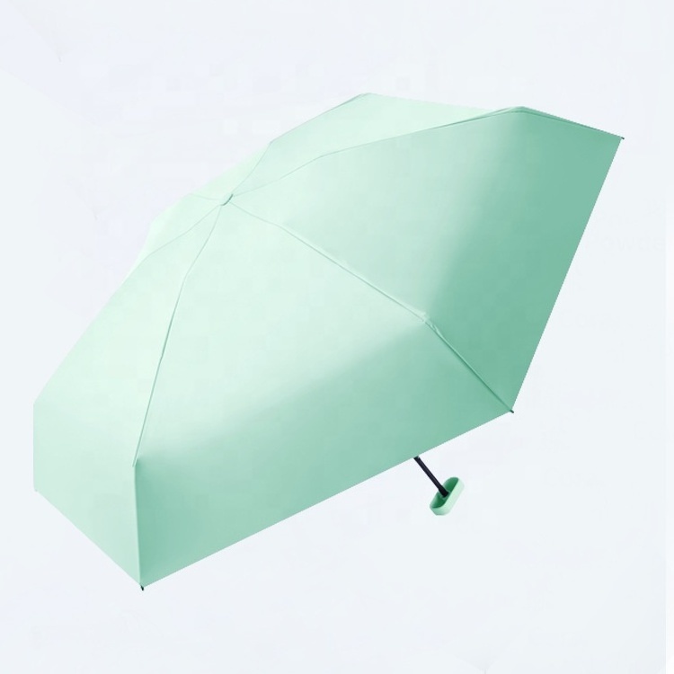 New Design Uv Protection Mobile Phone Size Mini Pocket 5 Folding Umbrella