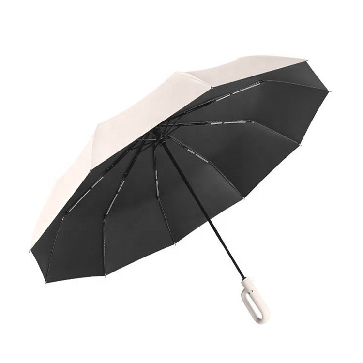 2023 New Arrival Big Size Golf Folding Umbrella with Lock Handle The Umbrella Factory