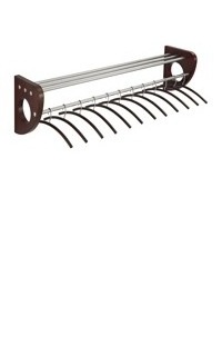 Wood wall rack with hangers black plastic hangers coat hanger