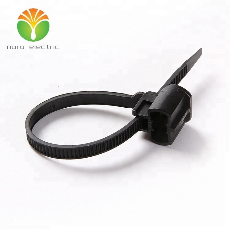 New Design Push Mount Cable Tie Wrap With M6  Screw Mount For Automotive Fastener cable tie