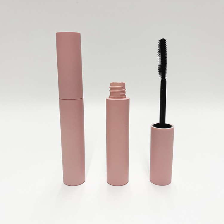 Hot selling plastic matte pink colour 10ml lip gloss tube, eyeliner tube, mascara tube container