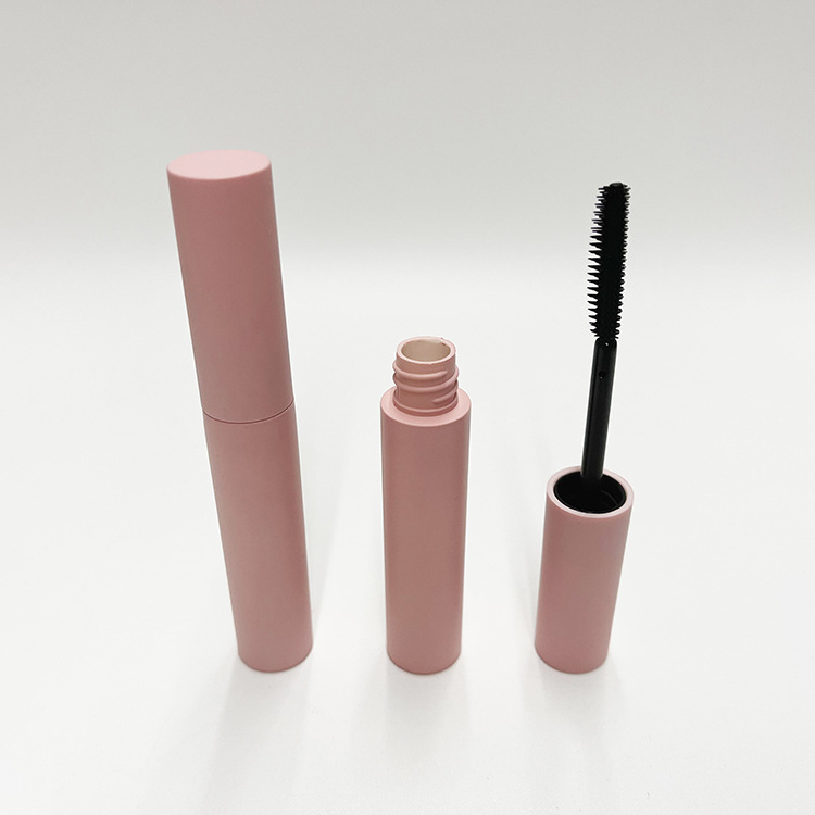 Hot selling plastic matte pink colour 10ml lip gloss tube, eyeliner tube, mascara tube container