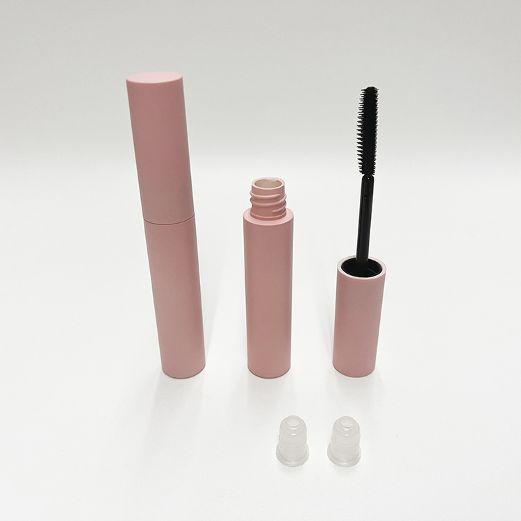 Hot selling plastic matte pink colour 10ml lip gloss tube, eyeliner tube, mascara tube container