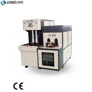 LS-B3L 2 cavity semi automatic plastic PET bottle making machine price 10ML to 3L plastic pet drinking water bottle 1000BPH