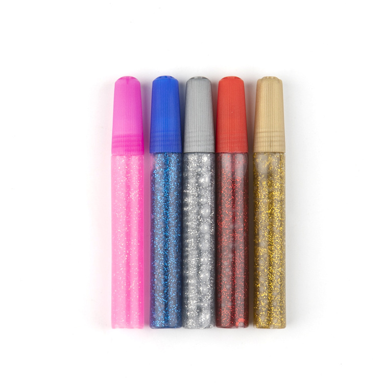 2023 year hot-selling 5 Colors Washable Art Glitter Glue sticks Set for Crafting