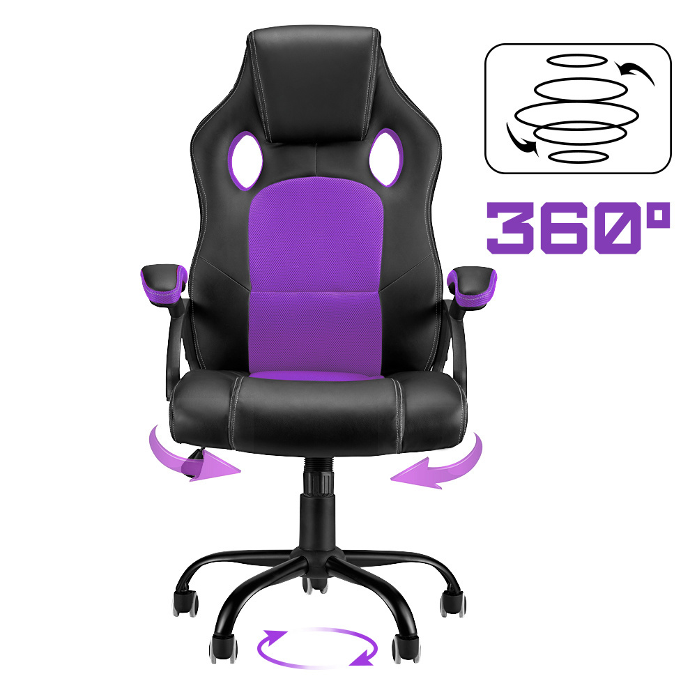 Hot sale Gaming Chair Heavy Duty Ergonomic Computer Office Desk Chair Purple