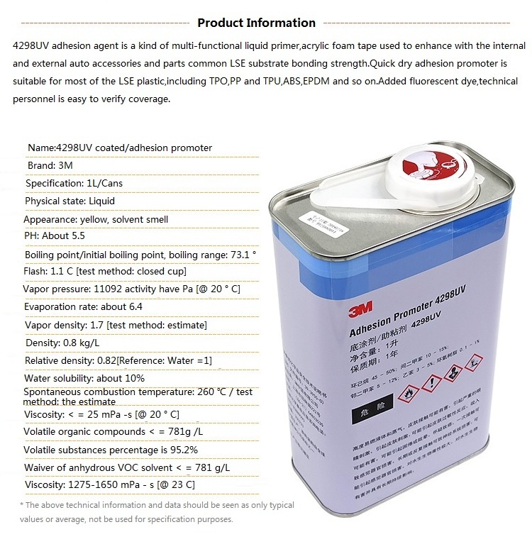 multifunctional liquid primer 4298UV glue Primer Adhesion promoter suitable for Wood Glass Metal Steel Surfaces