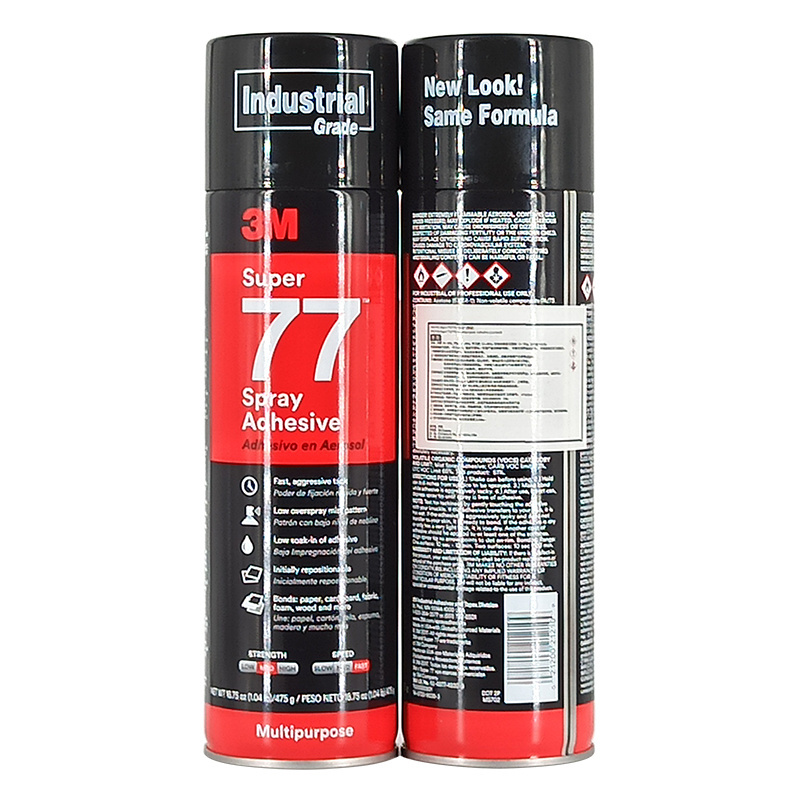 on sale Super 77 Multipurpose Spray Adhesive For cardboard fabric metal plastic