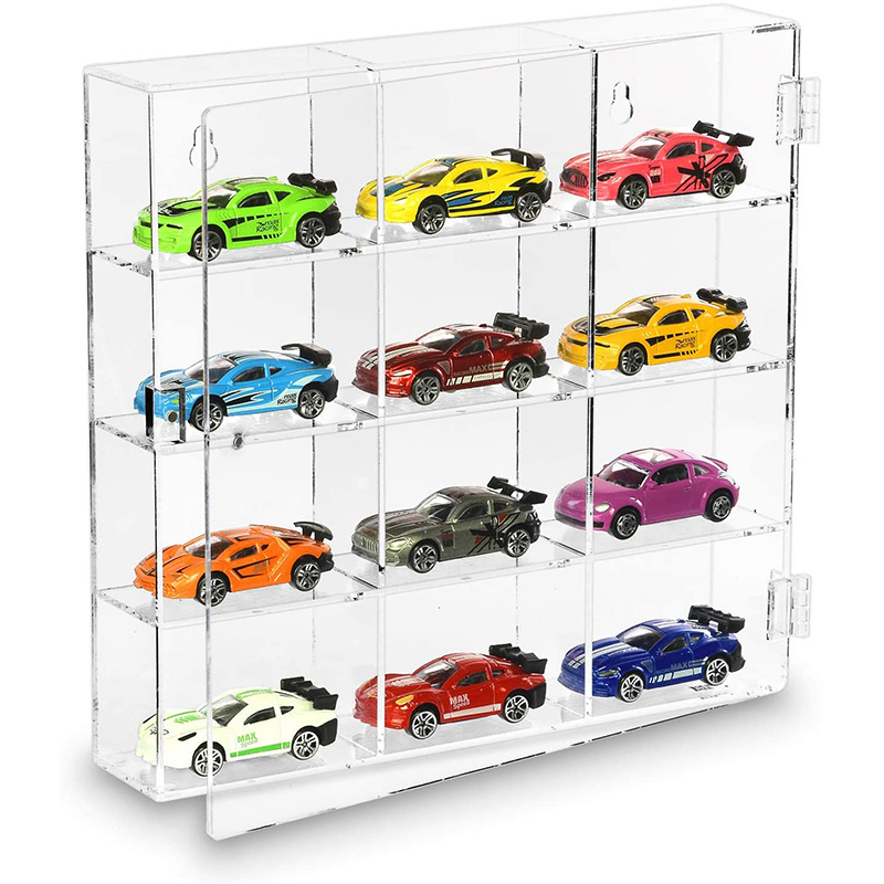 Custom Made cartoon figure  acrylic display Rack with door design