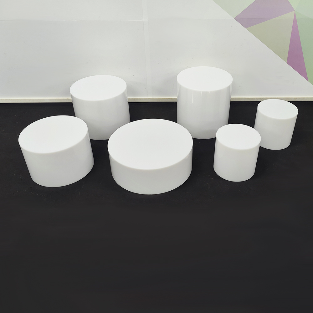 acrylic cube display nesting buffet risers wholesale white round cube acrylic risers for food display