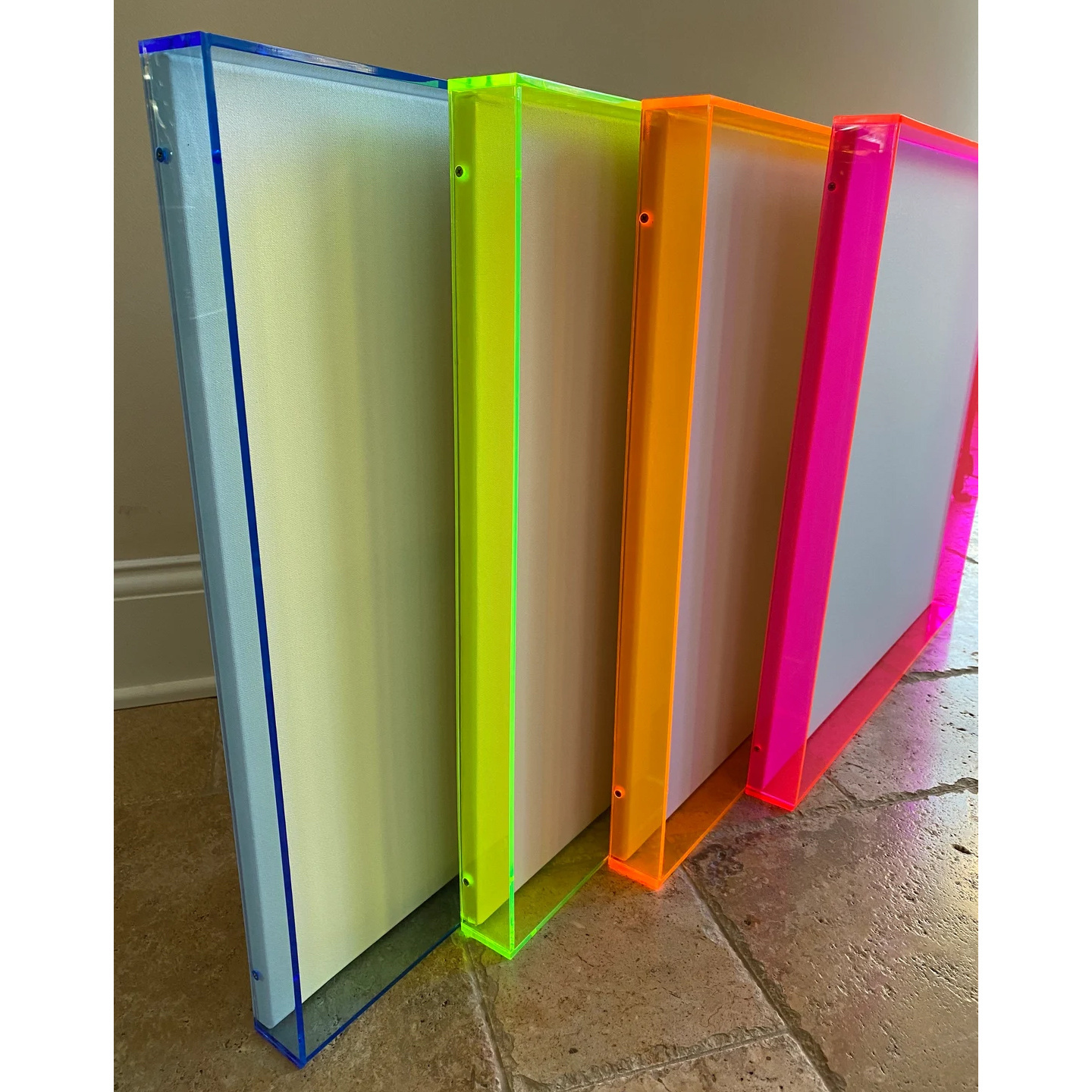 High Quality Colors Shadow Box Colorful Acrylic Neon Frame