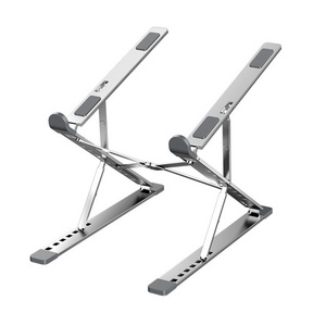 Langwei N8 Aluminum 9 Levels Double Adjustable Height Vertical Folding Raised Layer Laptop Stand For iPad MAC Book