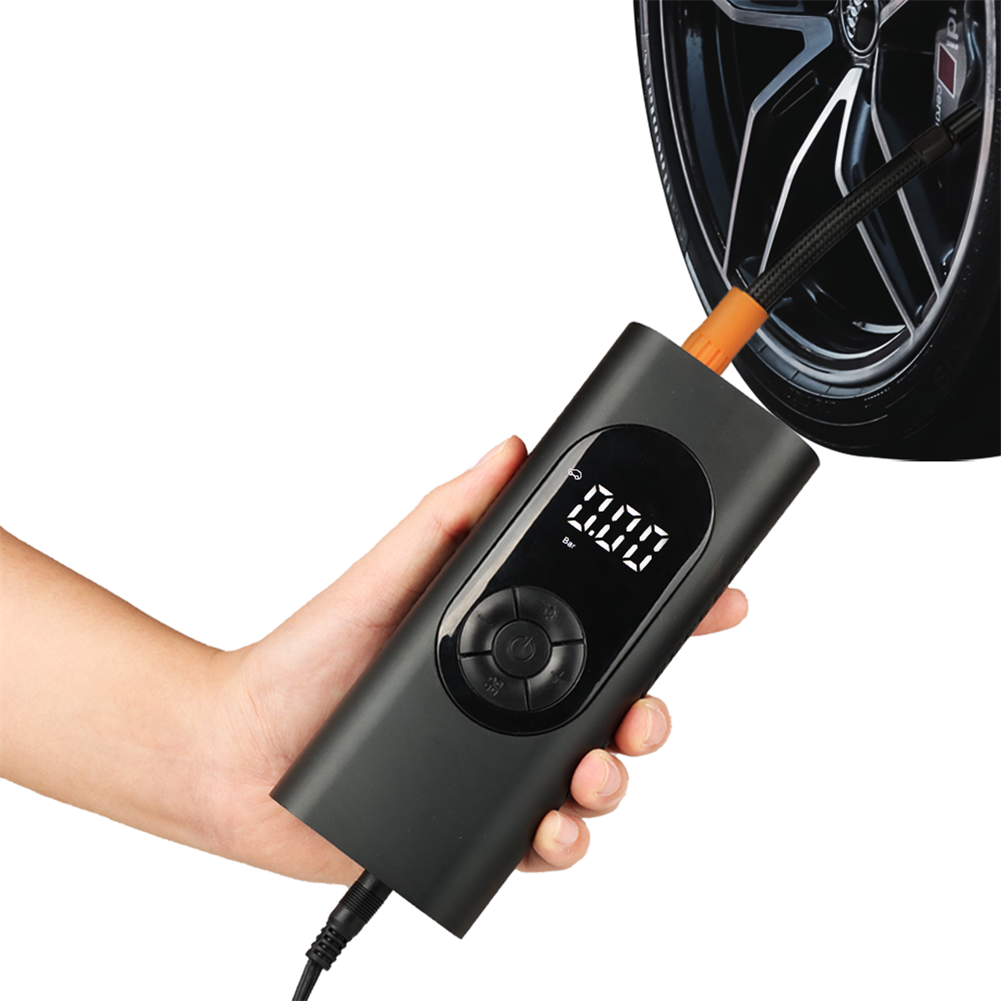 All-In-One Rapid Inflate Portable Air Pump featuring Power Bank, LED Light and Digital Tire Pressure Monitoring System