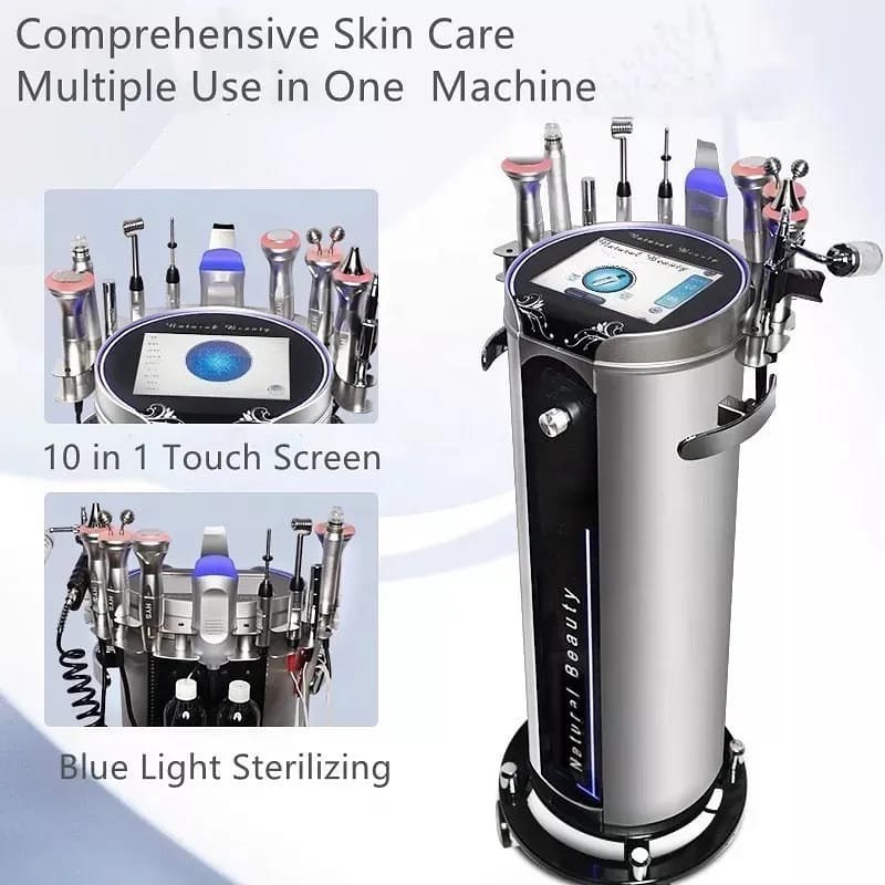 2023 Women's Grooming Deep Cleansing Hydro Aqua Facial Machine with Diamond Tips 9-in-1 Hydra Skin Facial Machine