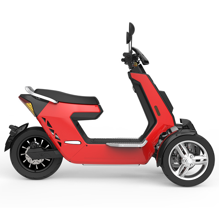 V28 Electrical Tricycle Motorcycle High Speed Scooter Electric Tricycle with Rear Seat Fat Tyre for Adult