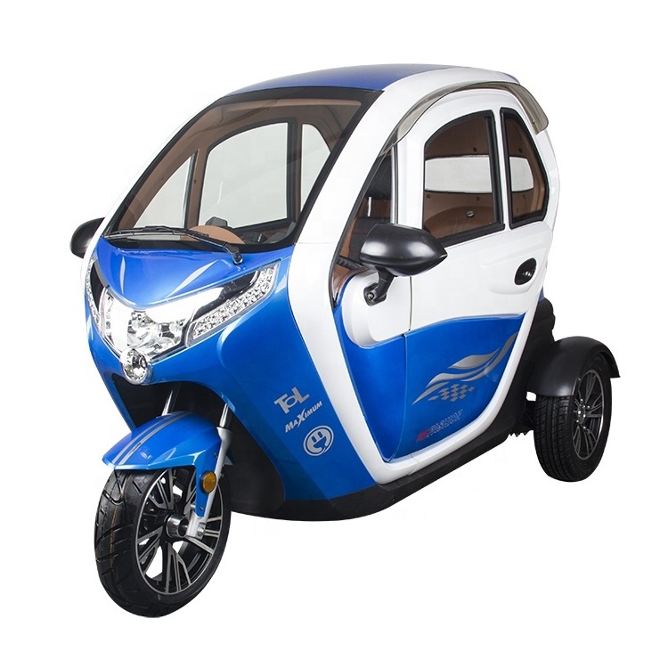 POLARIS EEC Certificated Three Wheel Fully Enclosed Two Seats Electric Mobility Scooter