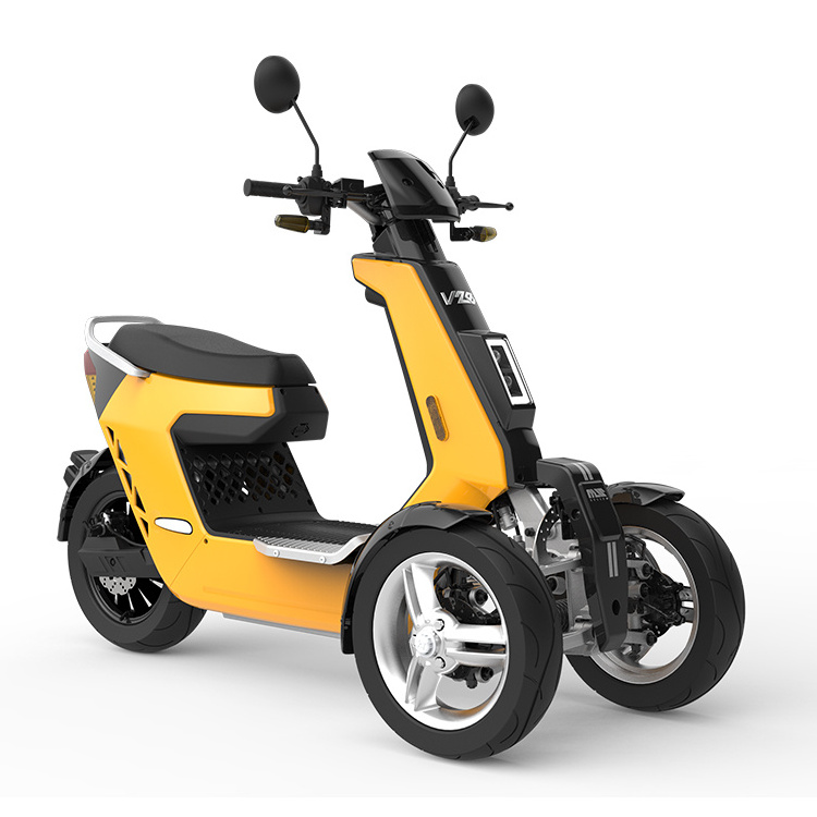 V28 Adult Electric Tricycle with 2 Seat 3 Wheel Motorcycle Adult Bike Tricycle with Lights