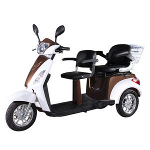 VISTA-L1 Eec 3 Wheel Passenger Cargo Tricycle Two Seat Electric Scooter Bicycle for Adults And Old People