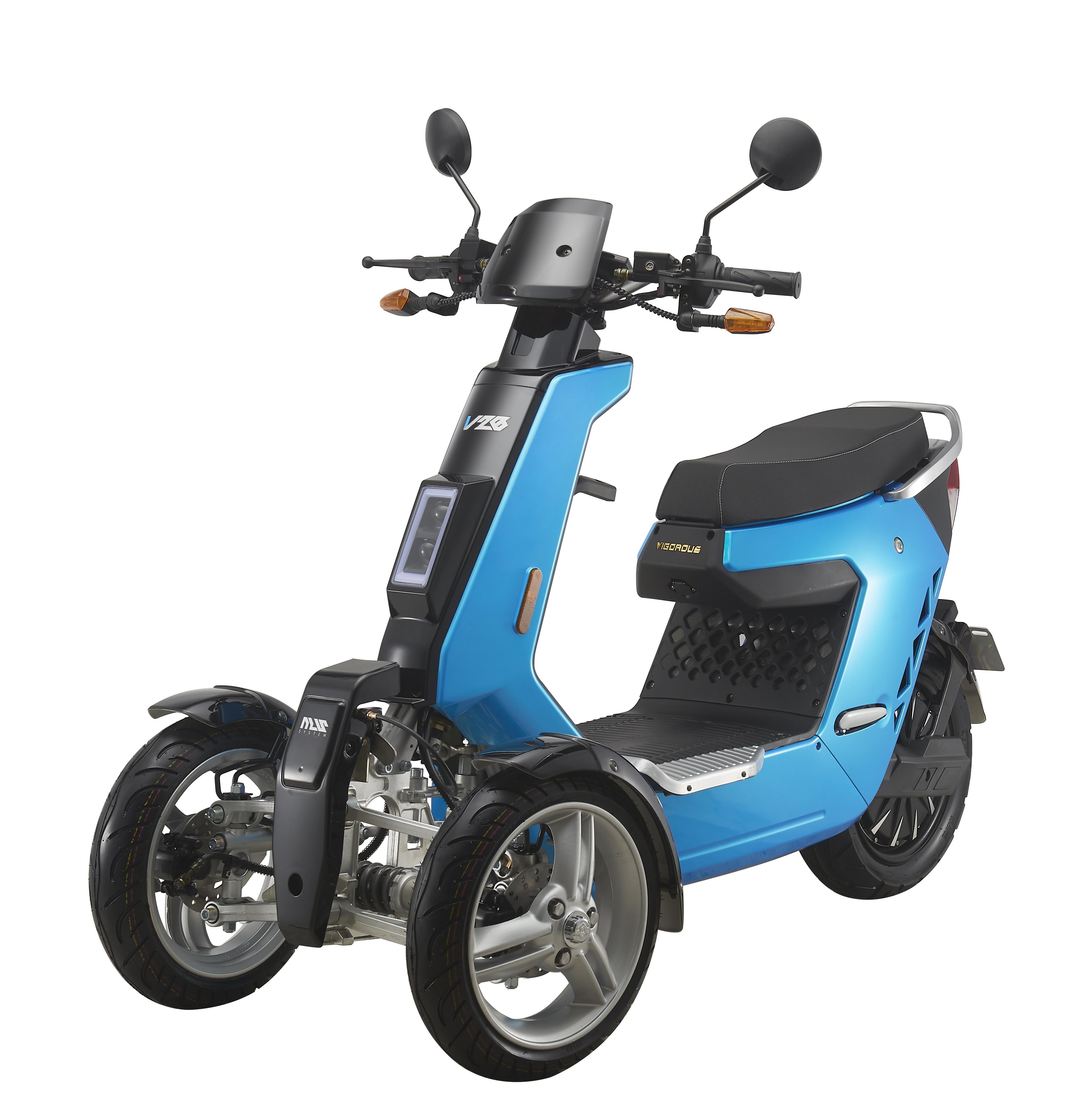 VIGOROUS V28 Reverse 3 Wheel Electric Scooter Eec Electric Passenger Tricycle with MLS System