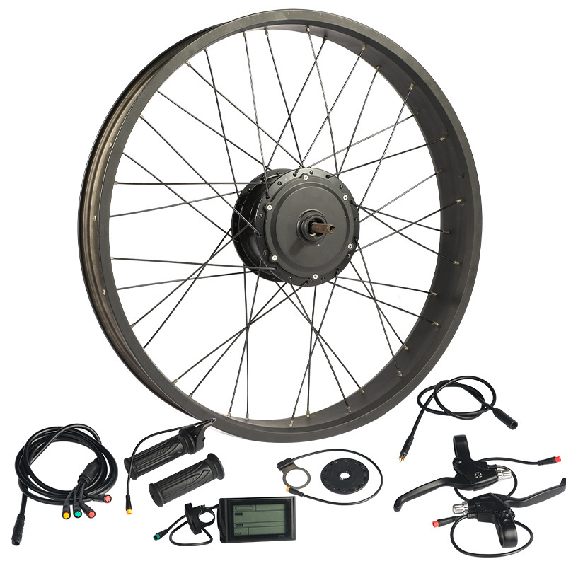 104C2 Good quality eco-friendly geared motor fat tire ebike kit for electric mountain bike