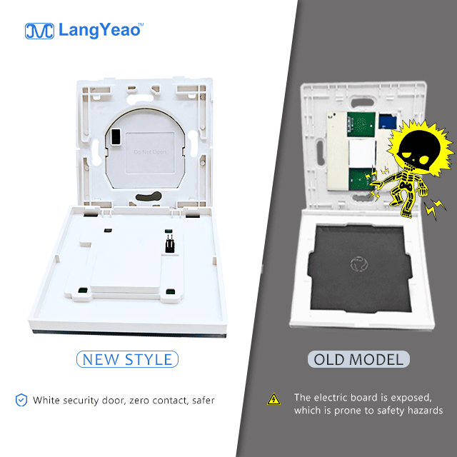 Langyeao Tuya WiFi Smart EU UK Wall Touch Switch 1/2/3/4 Gang Smart Scene Panel Wireless Switch