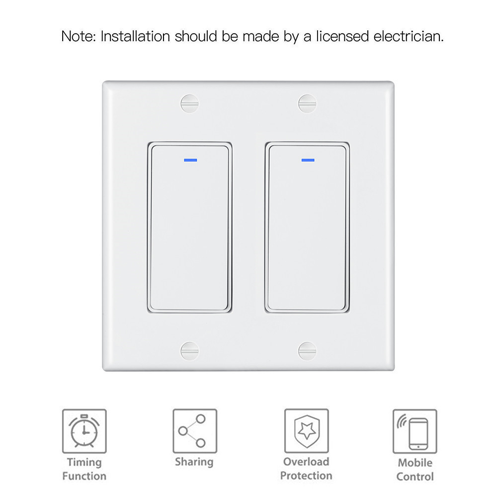 US AU 1/2/3/4 Gang Smart Wall Electric Light Push Button Switches for Automation Systems Smart Home