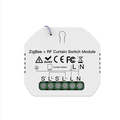 Zigbee+RF Smart Curtain Switch Supports Voice Control Works with Alexa Google Home Smart Home Automation Modular Circuit Breaker